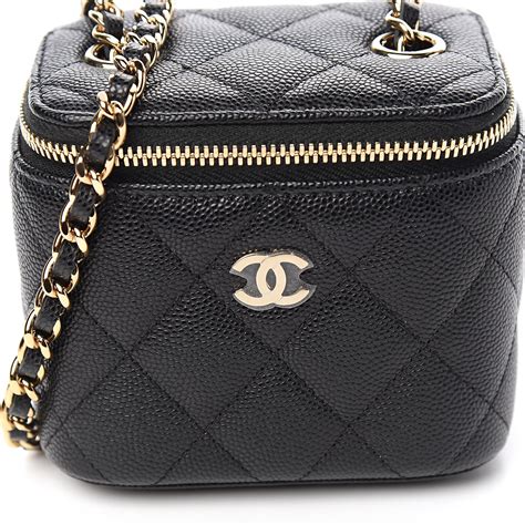 chanel mini diamond-quilted vanity bag|chanel small bag with chain.